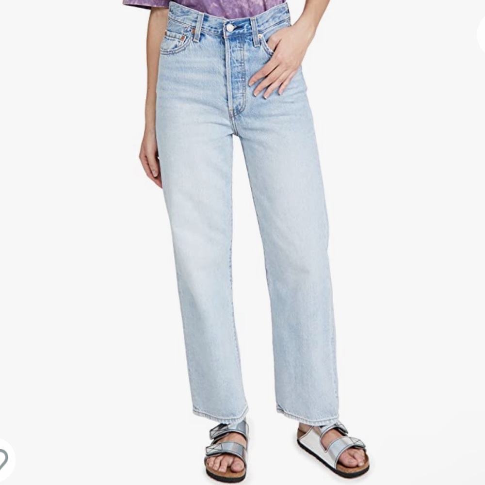 Levi's Women's Premium Ribcage Straight Ankle Jeans - Middle Road -  Like New